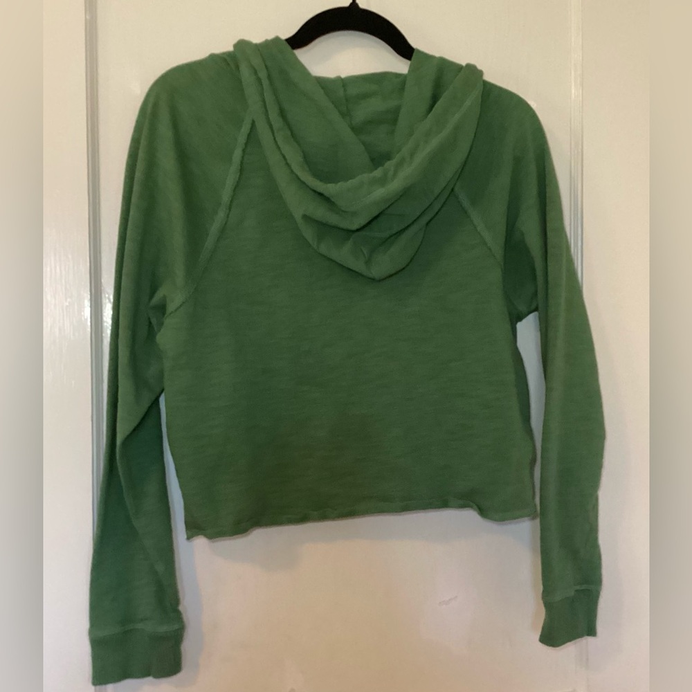 PINK Victoria’s Secret Green Zip-Up Hoodie Jacket - Picture 2 of 8